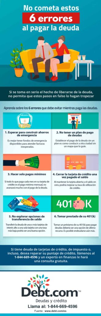 errores comunes en planes de deudas
