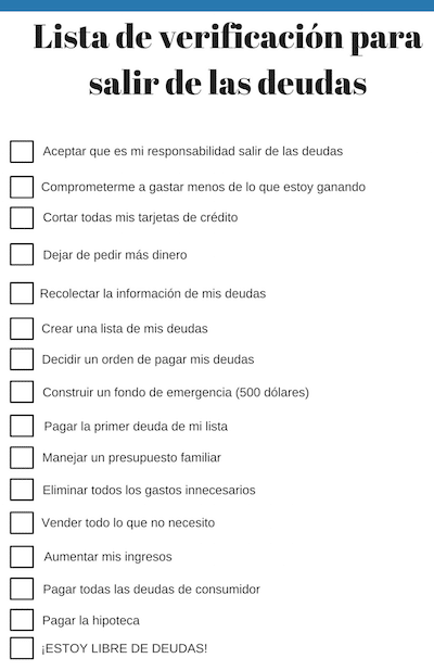 pasos para construir un fondo contra deudas